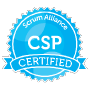 Certified Scrum Professional (CSP) badge issued by Scrum Alliance

